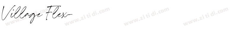 Village Flex字体转换